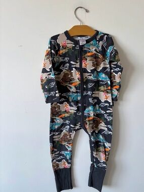 Bonds Black Printed Moana wondersuit size 1